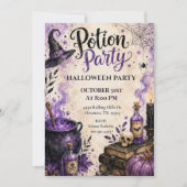 Invitation Fête de la Potion Célébration de la fête d'Hallowe (Devant)