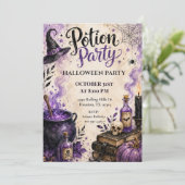 Invitation Fête de la Potion Célébration de la fête d'Hallowe (Debout devant)