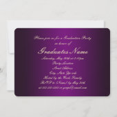 Invitation Fête de la promotion 2026 Violet et Or (Dos)