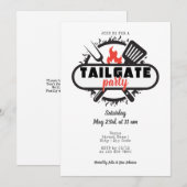 Invitation Fête de la queue de porte Friendsgiving BBQ Grill (Devant / Derrière)