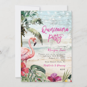 Invitation fête de la quinceanera