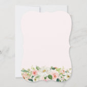 Invitation Fête de la Quinceanera Florale Rose (Dos)