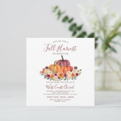 Invitation Fête de la récolte d'automne, Fall Fest, Communaut (Debout devant)