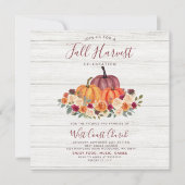 Invitation Fête de la récolte d'automne Pique-nique de l'égli (Devant)