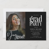 Invitation Fête de la remise des diplômes de Yay Grad' (Devant)