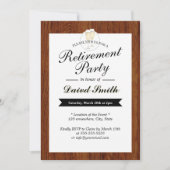 Invitation Fête de la retraite (Devant)