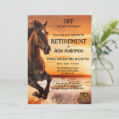 Invitation Fête de la retraite côtière Wild Horse Freedom (Debout devant)