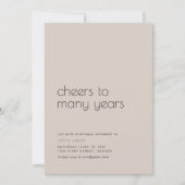 Invitation Fête de la retraite de plusieurs années (Devant)