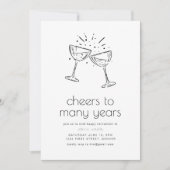 Invitation Fête de la retraite de plusieurs années (Devant)