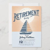 Invitation fête de la retraite du coucher du soleil (Devant)