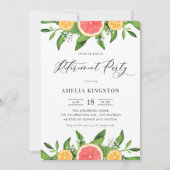 Invitation Fête de la retraite estivale des pamplemousses et  (Devant)