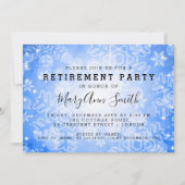 Invitation Fête de la retraite moderne Lumières de la Bouche  (Devant)