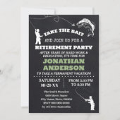 Invitation Fête de la retraite Pêche Parti de la retraite (Devant)