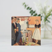 Invitation Fête de la Réunion en famille dans une cuisine les (Debout devant)