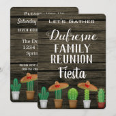 Invitation Fête de la Réunion familiale (Devant / Derrière)