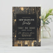 Invitation Fête de la Réveillon de la Nouvelle Année Urbaine  (Debout devant)