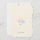 Invitation Fête de la révélation de genre (Dos)