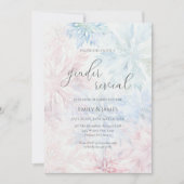 Invitation Fête de la révélation de genre d'hiver Pink Blue S (Devant)