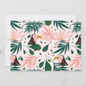 Invitation Fête de la Révélation de genre du bébé de la jungl (Dos)