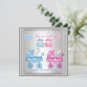 Invitation Fête de la révélation de genre garçon ou fille arg (Debout devant)