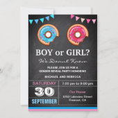 Invitation Fête de la révélation de genre pour garçon ou fill (Devant)