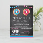 Invitation Fête de la révélation de genre pour garçon ou fill (Debout devant)