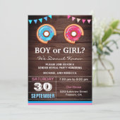 Invitation Fête de la révélation de genre pour garçon ou fill (Debout devant)