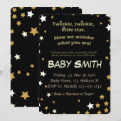 Invitation Fête de la révélation de genre, Twinkle Twinkle Li (Devant / Derrière)