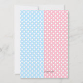 Invitation Fête de la révélation du genre sur les transports  (Dos)