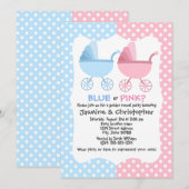 Invitation Fête de la révélation du genre sur les transports  (Devant / Derrière)