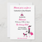 Invitation Fête de la Saint-Galentin Brunch Fancy (Devant)