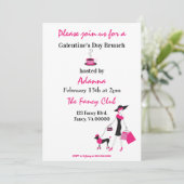 Invitation Fête de la Saint-Galentin Brunch Fancy (Debout devant)