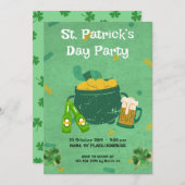 Invitation Fête de la Saint-Patrick (Devant / Derrière)