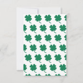 Invitation Fête de la Saint-Patrick (Dos)