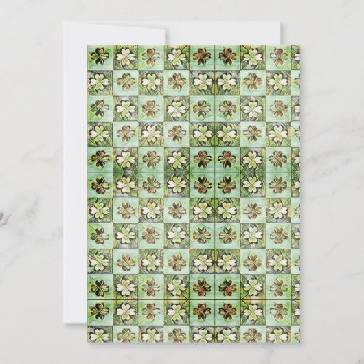 Invitation Fête de la Saint Patrick (Dos)