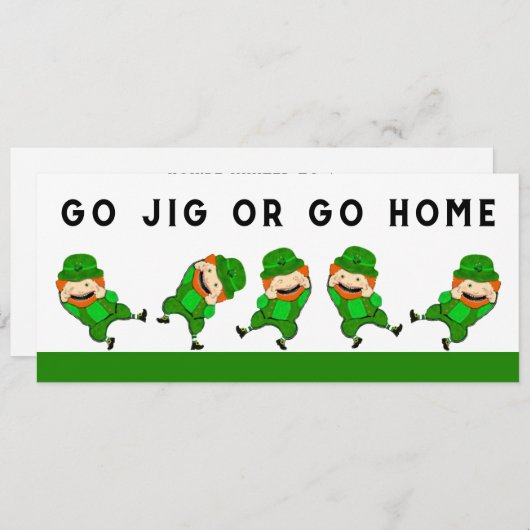 Invitation Fête de la Saint Patrick (Devant / Derrière)