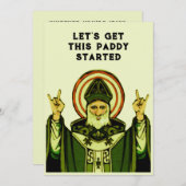 Invitation Fête de la Saint Patrick (Devant / Derrière)