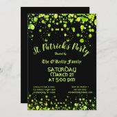 Invitation Fête de la Saint Patrick (Devant / Derrière)