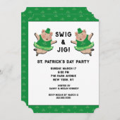 Invitation Fête de la Saint Patrick (Devant / Derrière)