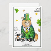Invitation Fête de la Saint Patrick (Devant / Derrière)
