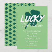 Fête de la Saint-Patrick Chanceux en Amour Vert En