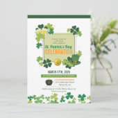 Invitation Fête de la Saint Patrick moderne (Debout devant)