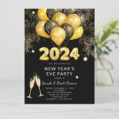 Invitation Fête de la Saint Sylvestre 2023 Ballons d'or Firew (Debout devant)