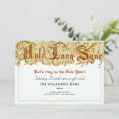 Invitation Fête de la Saint Sylvestre Auld Lang Syne Party (Debout devant)