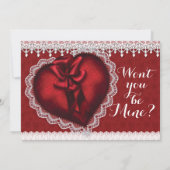 Invitation Fête de la Saint-Valentin (Dos)