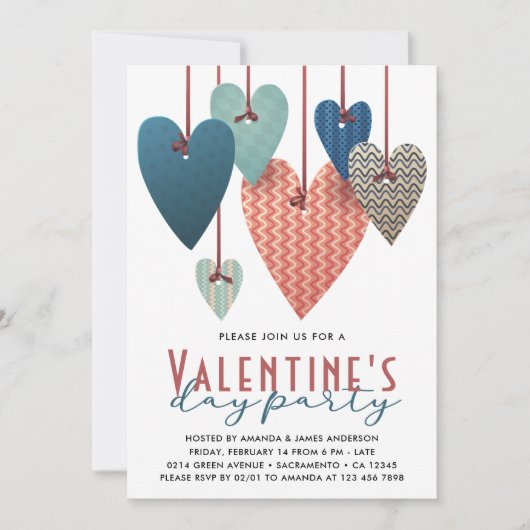 Invitation Fête de la Saint Valentin (Devant)