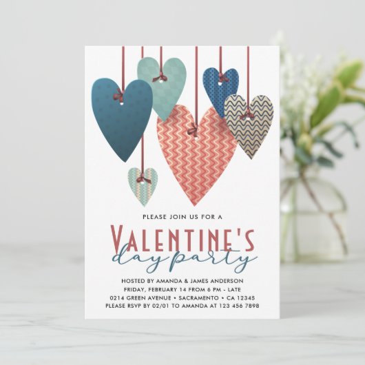 Invitation Fête de la Saint Valentin (Debout devant)