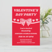 Invitation Fête de la Saint-Valentin à l'école (Debout devant)