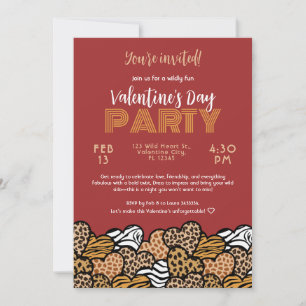 Invitation Fête de la Saint-Valentin au coeur Poster de anima