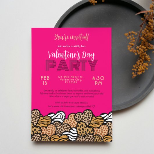 Invitation Fête de la Saint-Valentin au coeur Poster de anima